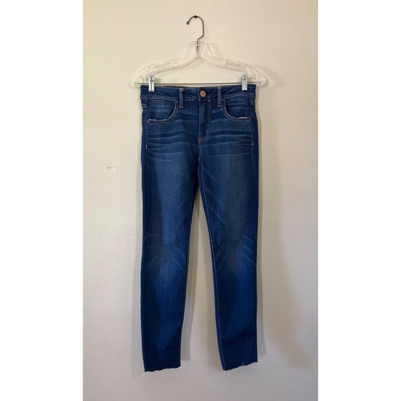American Eagle Outfitters Womens Size 6 Super Stretch (X) Jegging Denim Blue - Picture 1 of 5